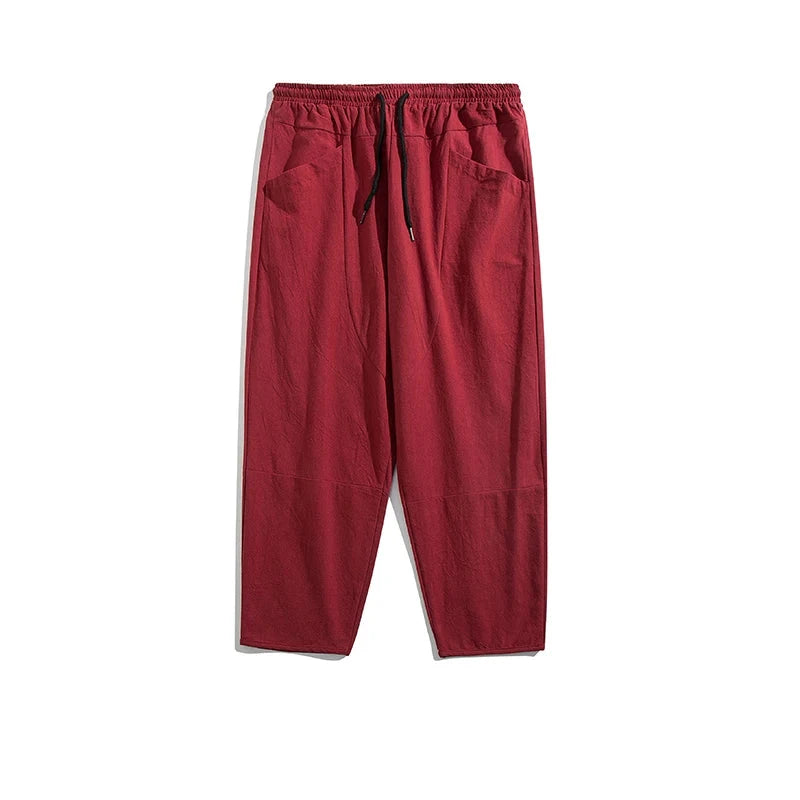 Simple and clean basic ankle length harem pants