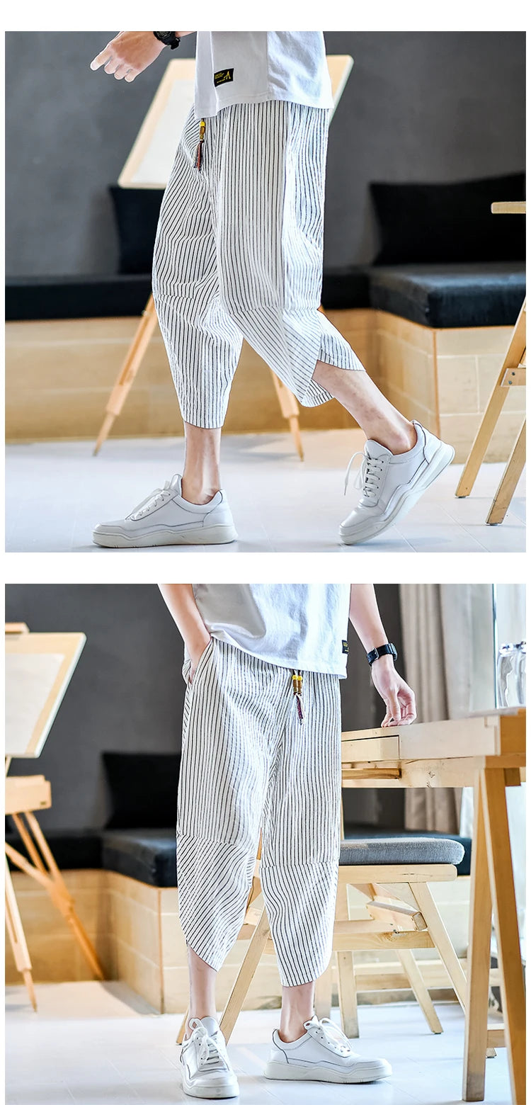 Tenmon ankle length harem pants