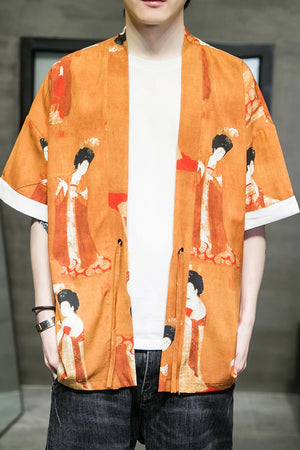 Ancient beauty kimono T-shirt