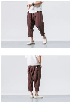 Osuke ankle length harem pants