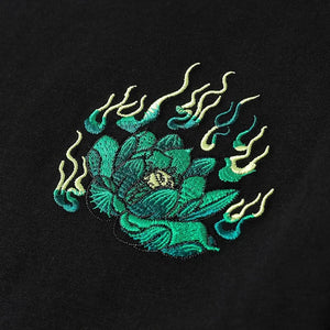 Embroidery green beast T-shirt