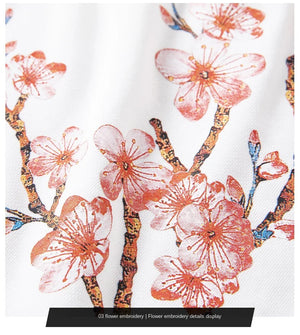 Embroidery sakura phoenix sweatshirt