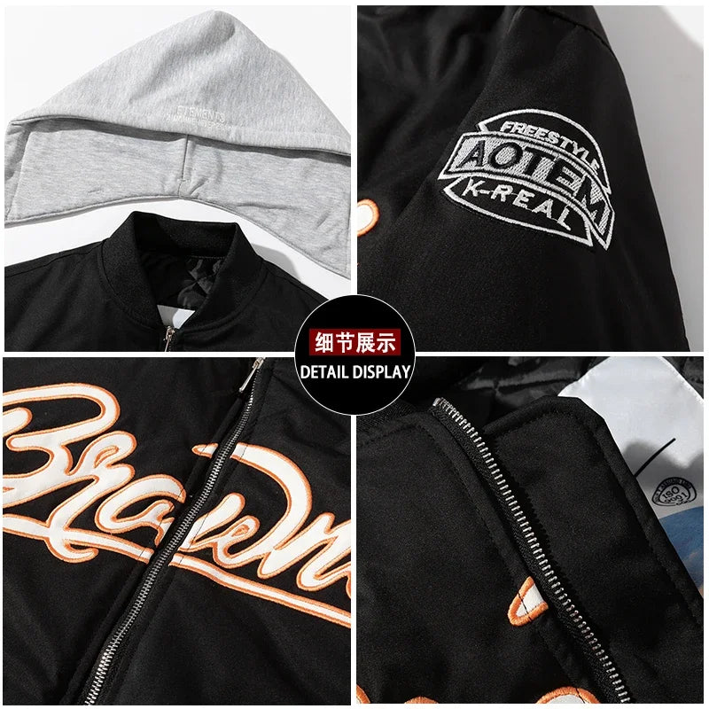 Freestyle varsity baseball jacket