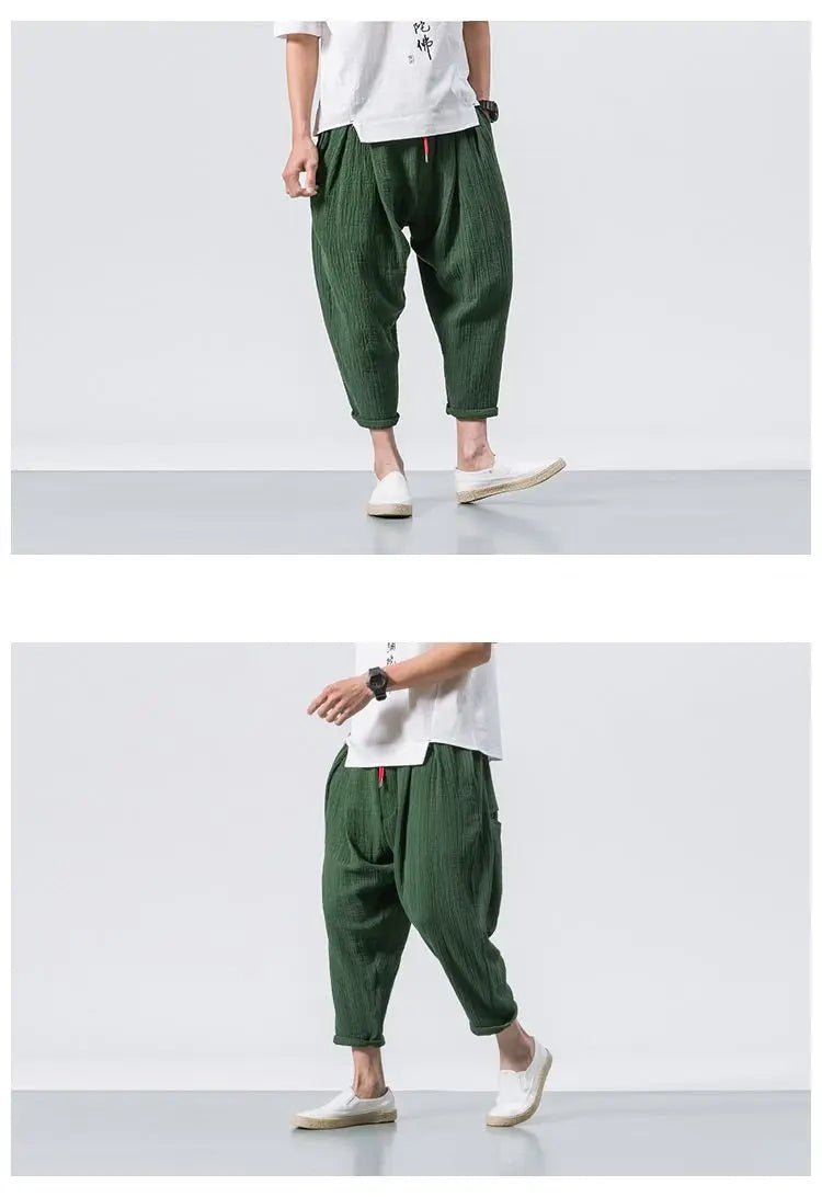 Osuke ankle length harem pants