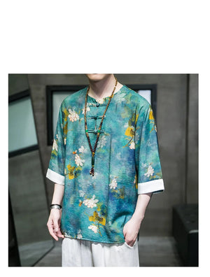 Tai-hua Tang short sleeve shirt