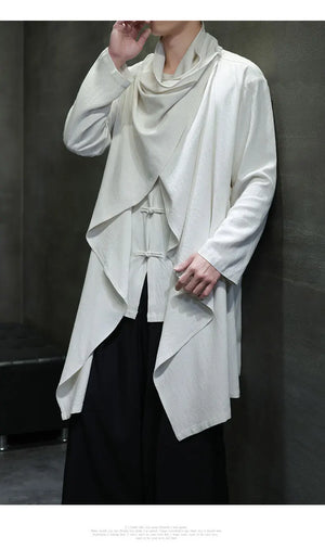 Sand dune Tang suit robe over coat