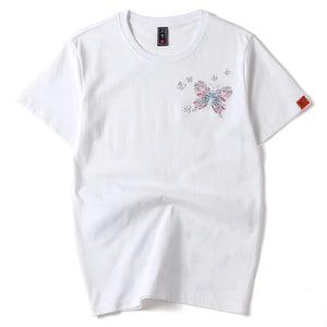 Embroidery butterflies T-shirt