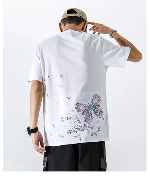 Embroidery butterflies T-shirt