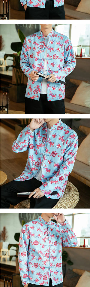 Premium vibrant qiling Tang Dynasty jacket