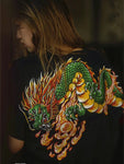 Hyper premium embroidery dragon T-shirt