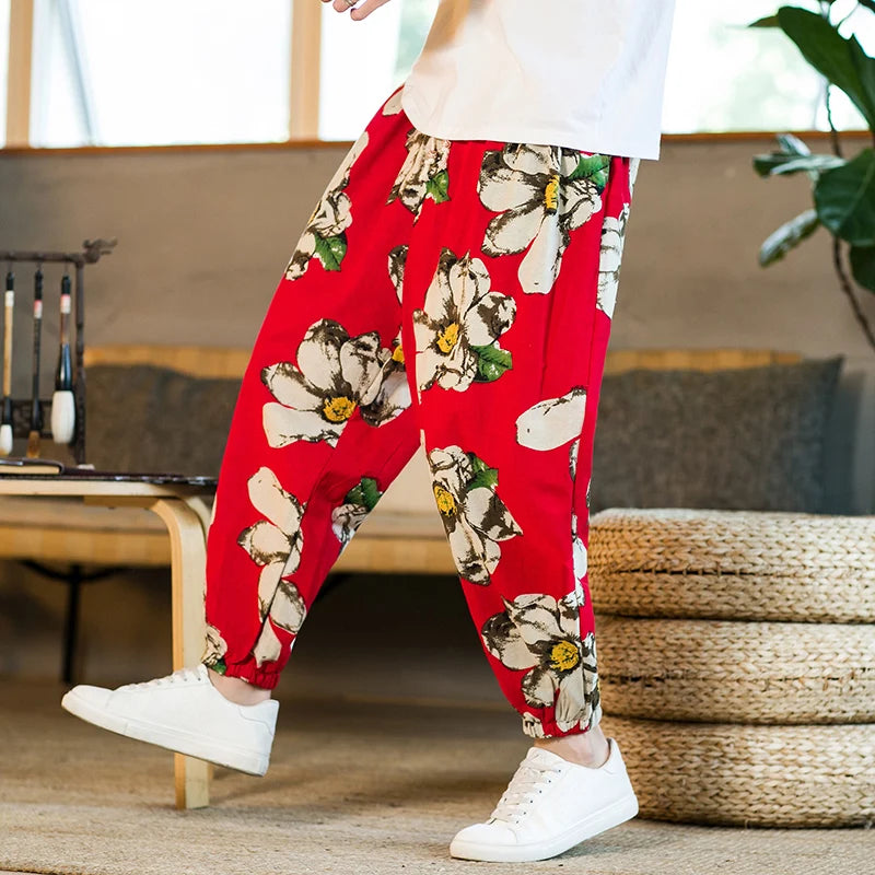 Daisy design harem pants