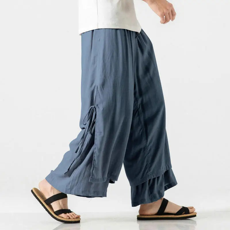 Wide bushido Kogarashi pants