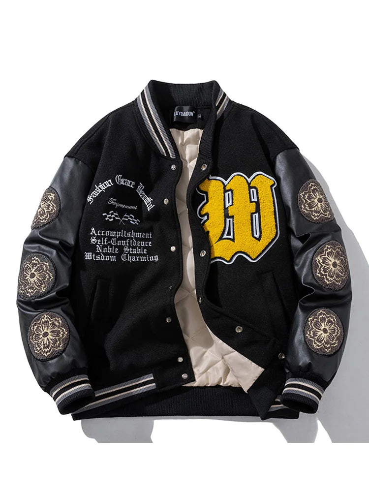 "Confidence" varsity baseball jacket