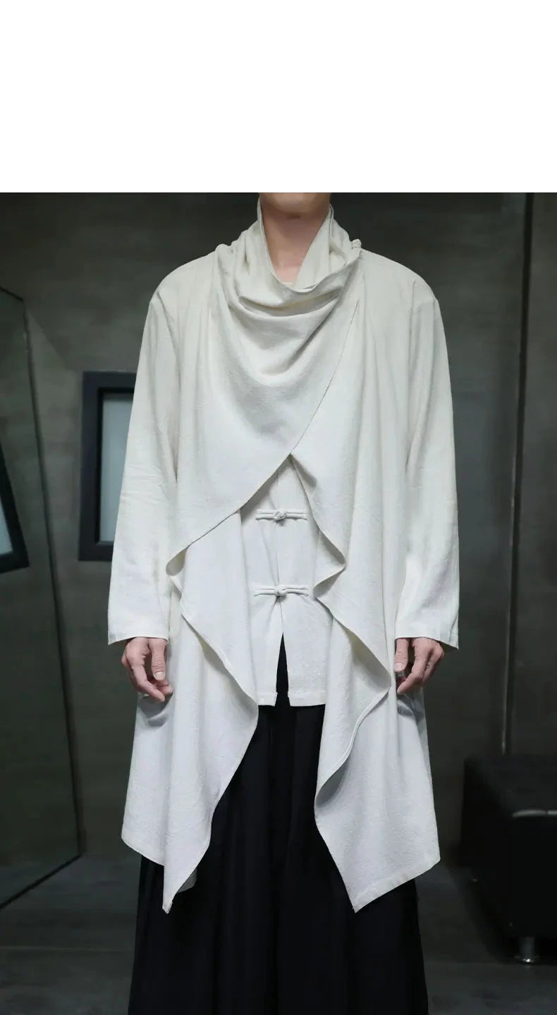 Sand dune Tang suit robe over coat