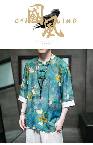 Tai-hua Tang short sleeve shirt