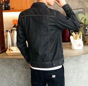 Vintage Takeshi washed denim jean jacket