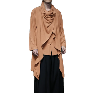 Sand dune Tang suit robe over coat