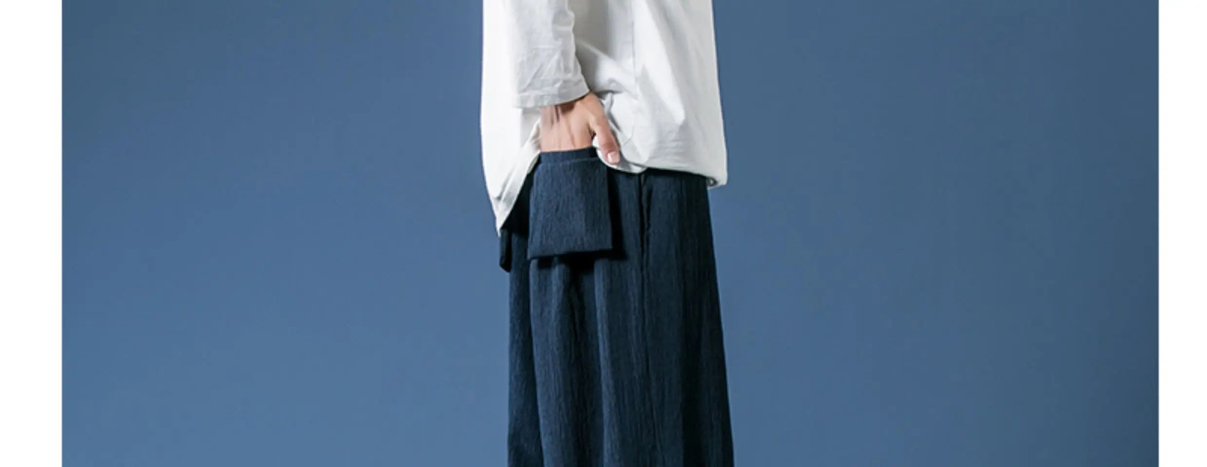 Kaki ankle length harem pants