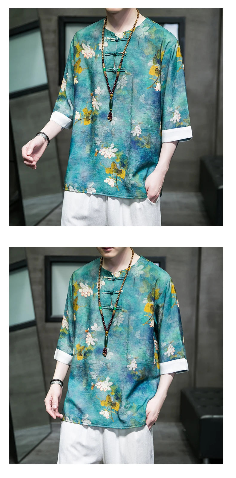 Tai-hua Tang short sleeve shirt