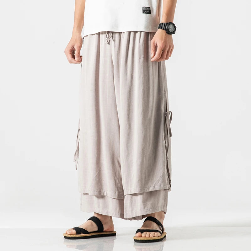 Wide bushido Kogarashi pants