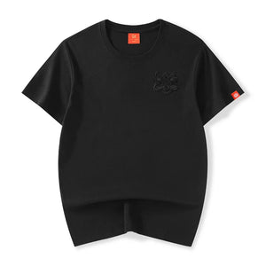 Embroidery silhouette lion head T-shirt