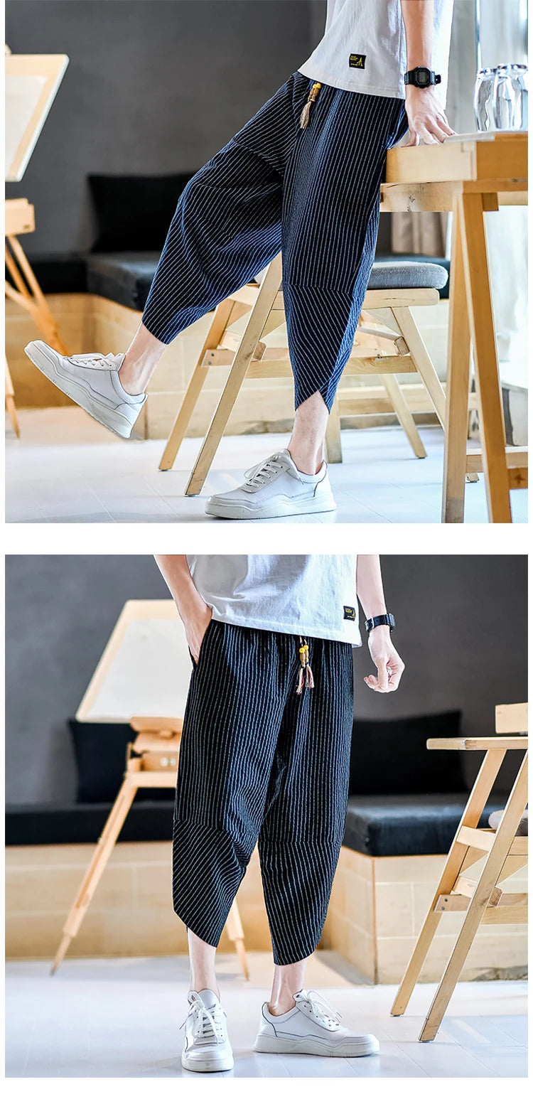 Tenmon ankle length harem pants