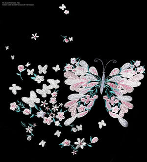 Embroidery butterflies T-shirt