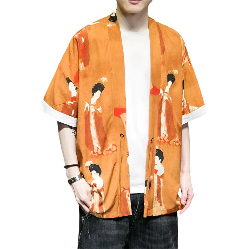 Ancient beauty kimono T-shirt