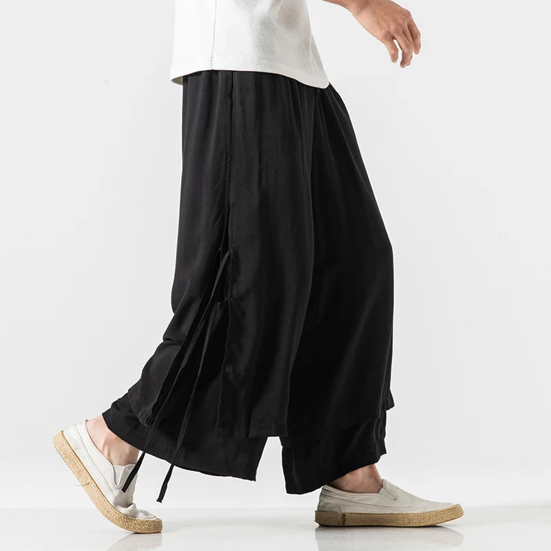 Wide bushido Kogarashi pants