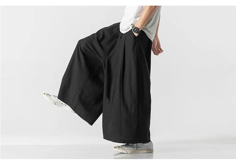 Wide bushido Kogarashi pants