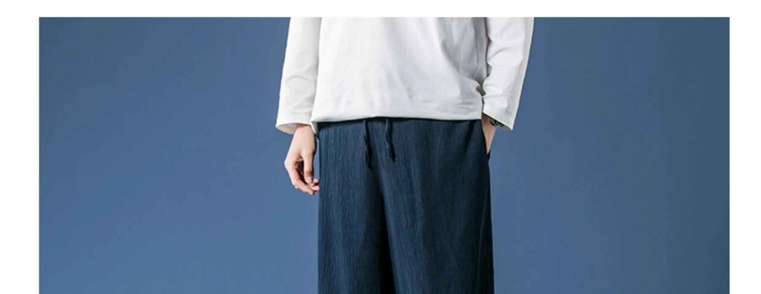 Kaki ankle length harem pants