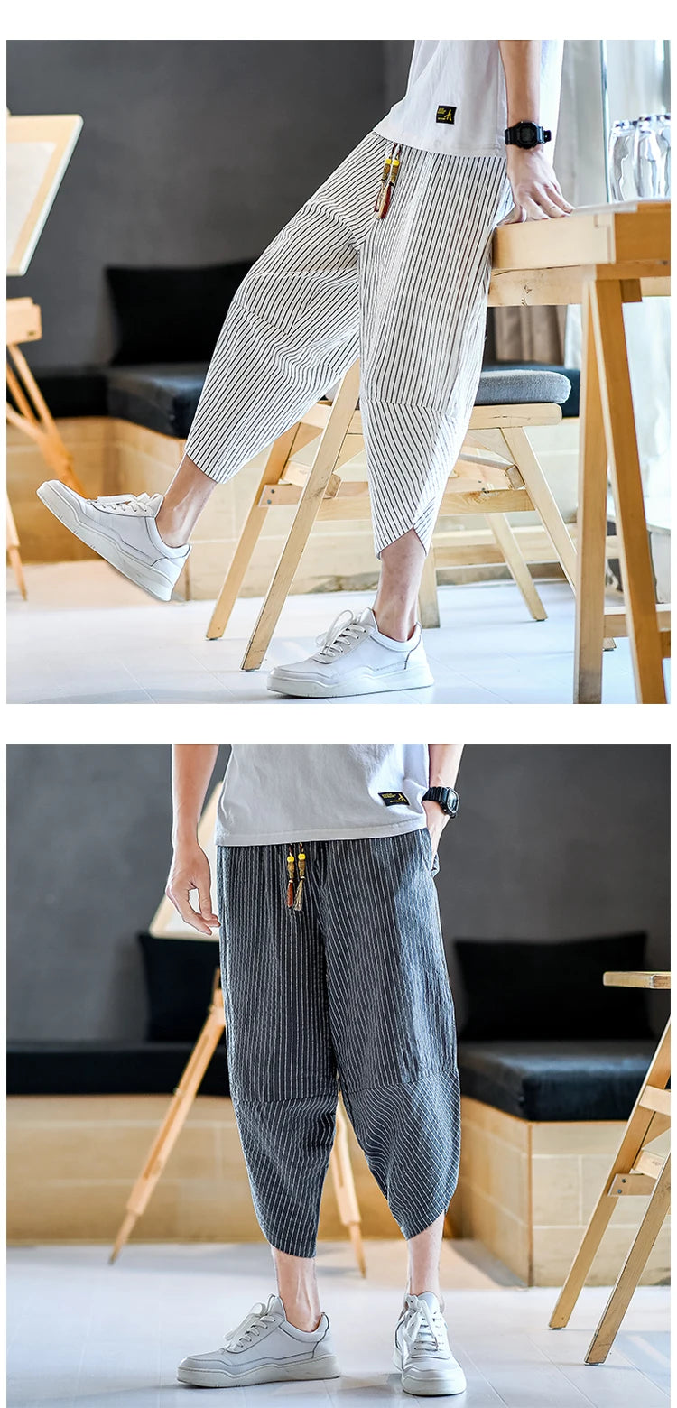 Tenmon ankle length harem pants