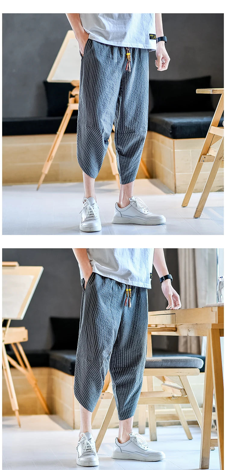 Tenmon ankle length harem pants