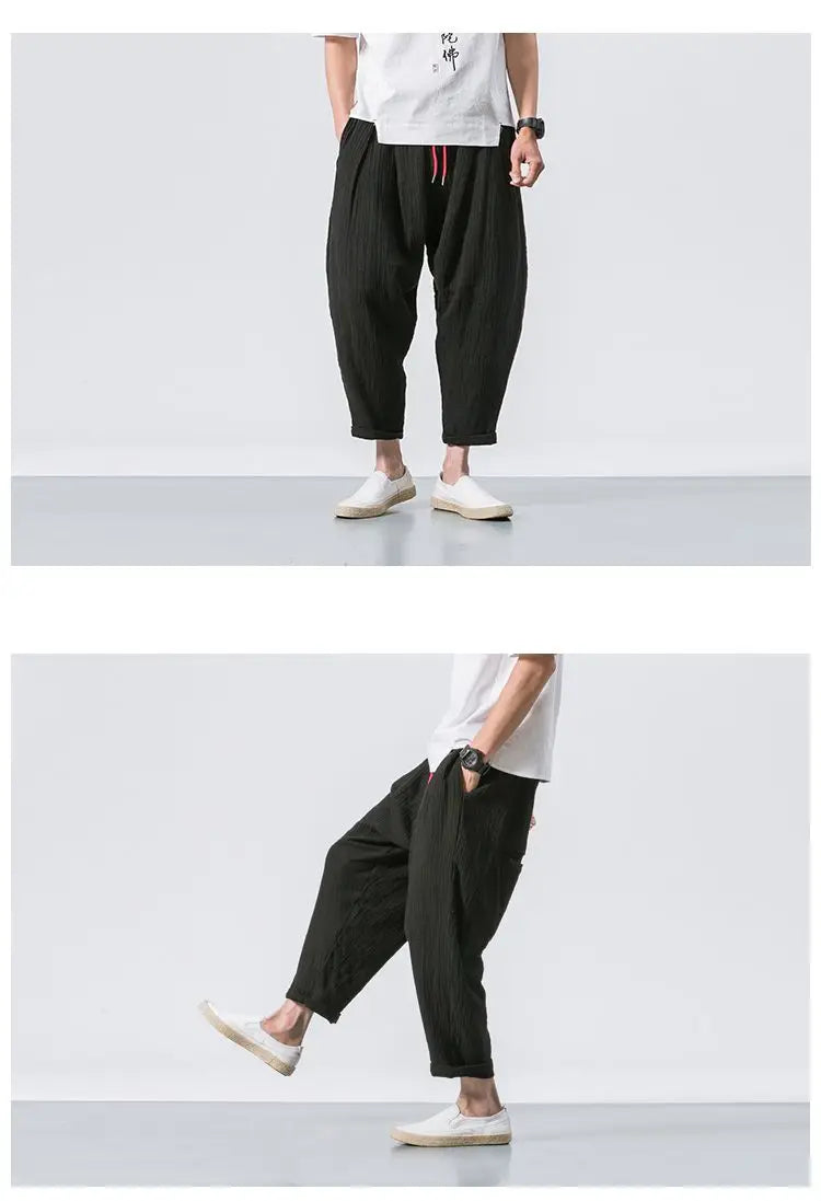 Osuke ankle length harem pants