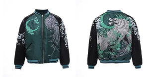 Hyper Premium 2 sided midnight beast embroidery sukajan jacket