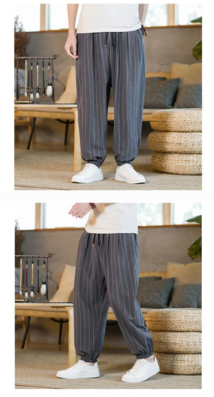 Kasai draw string harem pants