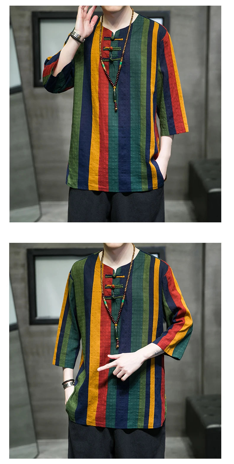 Tai-hua Tang short sleeve shirt