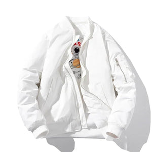 Space man solid bomber jacket