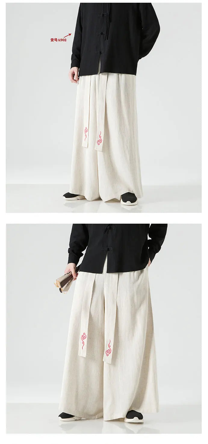 Wide bushido noren pants