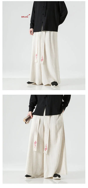 Wide bushido noren pants