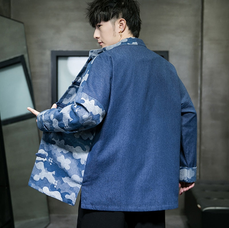 2 color camo Tang Dynasty jacket