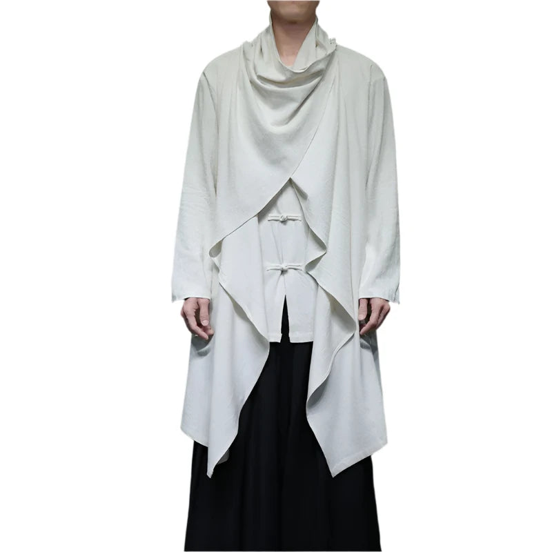 Sand dune Tang suit robe over coat