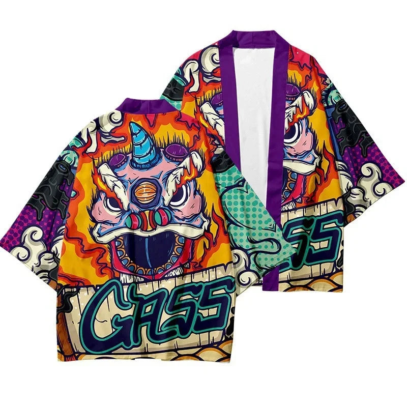 Assorted graphic kimonos G2