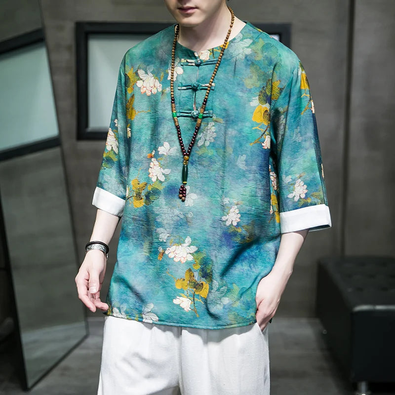 Tai-hua Tang short sleeve shirt