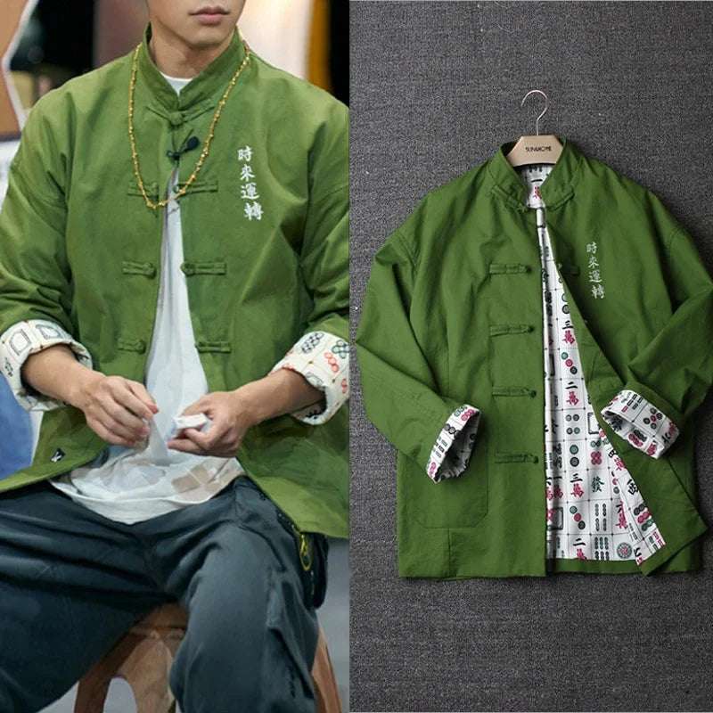 Secret jade Tang Dynasty jacket