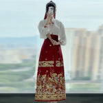 Women's Hua fen Hanfu traditional top + skirt set