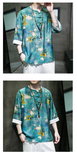 Tai-hua Tang short sleeve shirt