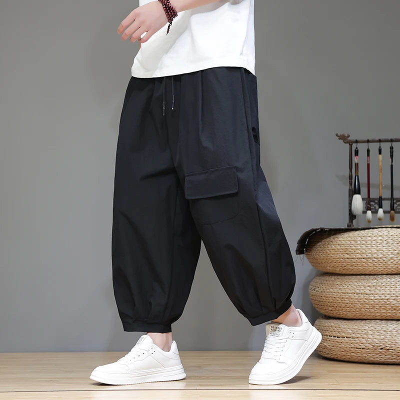 Basic cargo harem pants