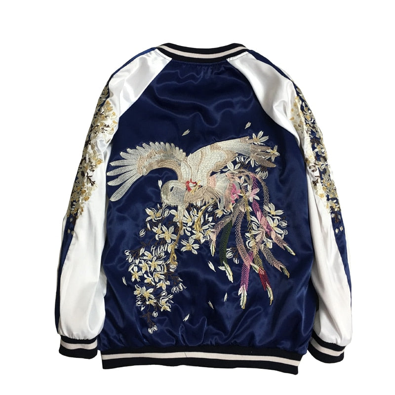 Premium 2 sided flower blossom sukajan jacket