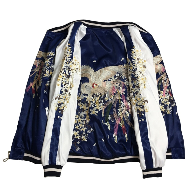 Premium 2 sided flower blossom sukajan jacket